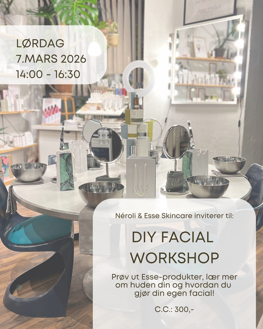 DIY Facial Workshop m/ Esse Skincare kl 14:00