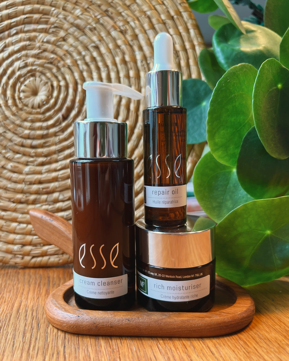 Esse Travel Size Bundle - Cream Cleanser/Repair Oil/Rich Moisturiser